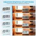 Digital Alarm Clock with Large LCD Display,Loud Ringtone for Efficient