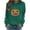 Army Green, variant on Oversized Sweatshirts for Women Halloween Fall Graphic Sweaters Long Sleeve Crewneck Pullover Crystal Beaded Decor Tops Drop Shoulder Slouchy Boutique Clothing