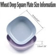 thumbnail image 5 of Mightlink 5.7 Inch Wheat Straw Deep Dinner Plates - Microwave and Dishwasher Safe, Unbreakable Sturdy Plastic Dinner Plates - Healthy Cereal Dishes/ Kids-toddler & Adult - 2PCS, 5 of 8