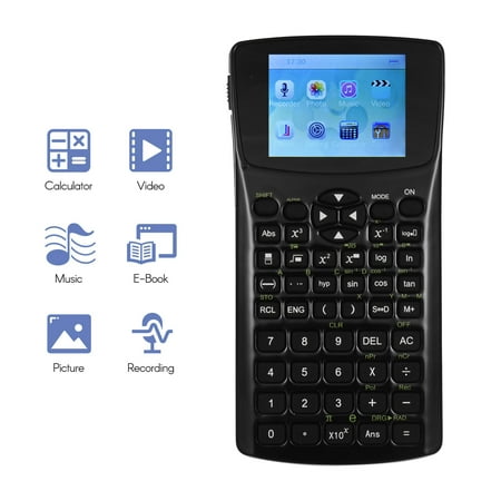 Scientific Calculator Multifunctional Support E-Book/Video/Music/Picture/Recording Built-in 4GB Memory Storage for Exams Tests Students Learning Tool