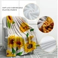 thumbnail image 3 of Sunflower Blanket Floral Print Throw Blankets Home Decor Warm Lightweight for Chair Sofa Couch Girl Adult Women Gift for Birthday Christmas 60"x80", 3 of 6