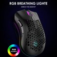 thumbnail image 1 of CHUANK Gaming Mouse Wireless USB Rechargeable 7 color LED Backlight optical mice for PC, 1 of 12