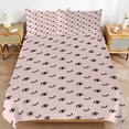 thumbnail image 6 of 3 Pcs Soft Bedding Set, Includes 1 Duvet Cover with Zipper And 2 Pillow Shams,Eye Cartoon Eyelashes King(102"×90"), 6 of 8