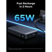 UGREEN 67W 20000mAh Power Bank, Portable Charger with Built-in USB-C Cable, Fast Charging for Phone and Tablet