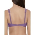 thumbnail image 4 of Time and Tru Women's Grape Crush Button Swimsuit Bikini Top, 4 of 4