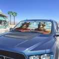 thumbnail image 2 of Binienty Horse Car Visors Sun Shade Windshield Sun Blocker for SUV Truck Van Sedan Funny Vehicle Window Sunshade Car Interior Accessories Sun Protection, 2 of 8