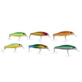 thumbnail image 2 of 6 Piezas Señuelo de Pesca Minnow Cebo 3D Ojos Hundiéndose Plástico Duro de Artificial Señuelo Conjunto Pesca Accesorios Mult, 2 of 6
