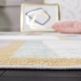 thumbnail image 6 of SAFAVIEH Bayside Ava Abstract Polyester Machine Washable Area Rug, Ivory/Blue Rust, 6'7" x 6'7" Square, 6 of 13