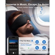 Sleep Mask with Bluetooth 5.4 Headphones – FACEMOON 3D Blackout Eye Cover, Zero Eye Pressure