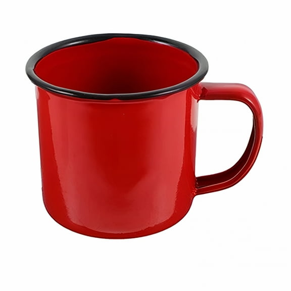 ACDANC 4 Pcs Colored Enamel Mug Espresso Coffee Household Water Cup Milk Tin Camping Mugs Thickened Portable Cups Travel Camping Coffee Mugs