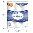 Great Value Soft & Strong Premium Toilet Paper, 30 Mega Rolls, 380