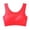 Red, variant on Ultra Thin Ice Silk Bras for Women Comfy Beauty Back Yoga Gym Running Workout Bra with Removable Pads Light, Multi-color Workout Underwear For Women, Nylon,Spandex Womens Underwear Seamless