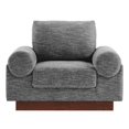 thumbnail image 5 of Armchair Accent Chair, Grey Gray, Fabric, Living Kitchen Cafe Bistro Hospitality Restaurant, Modern Contemporary HB34841, 5 of 9