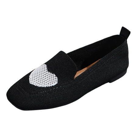 

Eudgs Ladies Casual Solid Color Mesh Breathable Fly Weave Shallow Mouth Flat Shoes Shoes Soybean Shoes Casual Shoes Memory Foam Sandals for Women Party Sandals for Women Low Heel Sandals for Women
