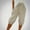 Beige, variant on Rezuofi 1 Pcs Bermuda Shorts for Women Casual Cotton Linen Elastic Waisted Drawstring Cinch Bottom Pants Loose Shorts with Pockets