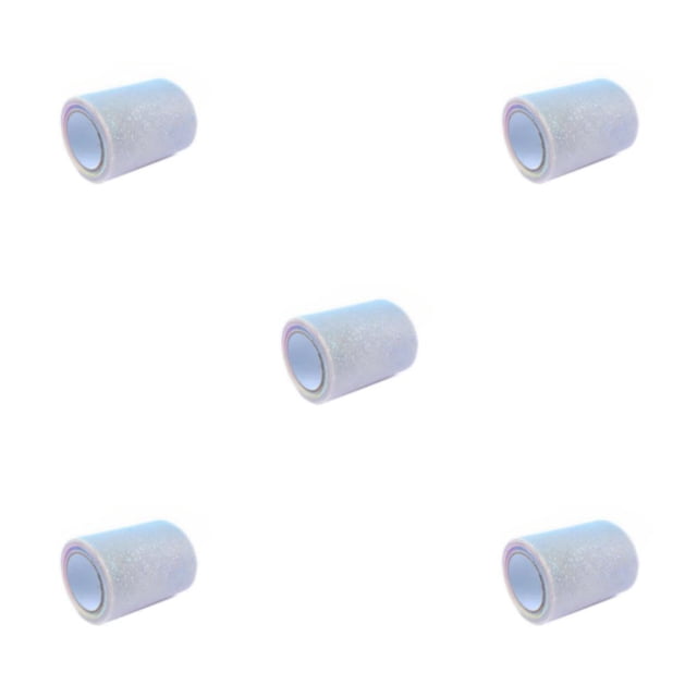 Cateissary Rollo de tul con purpurina, tela , malla de tul, rollos de arcoíris, adornos ligeros para vestidos, fiesta de disfraces, rosa y Type2 NO2