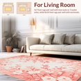 thumbnail image 2 of ODIKA 4'x6' Machine Washable Non-Slip Area Rug, Coral Bloom Foam Gentle Pink Bath High Traffic Rug, Rose, 121532, 2 of 7