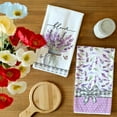 thumbnail image 4 of Purple Lavender Vase Spring Kitchen Towels Dish Towels Set of 2,Blooms Sign Hand Towels 18x26 Inch Drying Dishcloth,Farmhouse Home Seasonal Spring Decorations AD292, 4 of 6