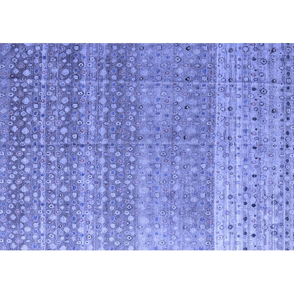 Ahgly Company Indoor Rectangle Abstract Blue Modern Area Rugs, 8' x 10'