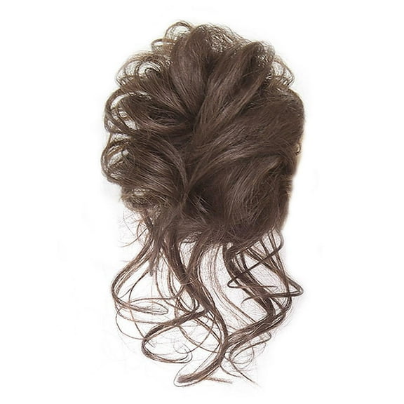 Wmool Curly My B Hair Piece Scrchie Updo Ponytail Hair Extensions Real as human
