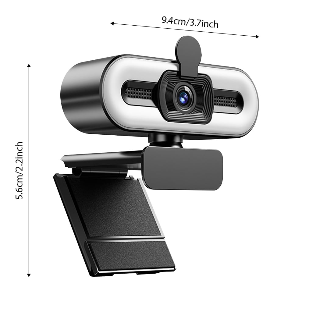 Streaming Webcam with Privacy Shield 1080p/2K Wide Angle Camera Auto Focusing For Gaming Live Broadcast