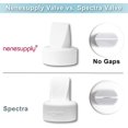 thumbnail image 3 of Nenesupply Duckbill Valves Compatible with Spectra Pump Parts Compatible with Spectra S2 S1 9 Plus Breast Pump Replace Spectra Valves and Spectra S2 Accessories, 3 of 8