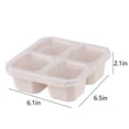 thumbnail image 3 of Lunch Box for Women Bento Box Leak Proof 4 Compartment Lunch Containers Set Snack Container Fruit Stick Teens Sauces Divider With Lid Food Containers for College,Dorm,Office & Travel, 3 of 5