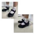 thumbnail image 2 of Kids Tap Dance Shoes PU Leather Mary Jane for Toddler Little Big Beginner Dance Practice & Stage Performance(12,Black), 2 of 4