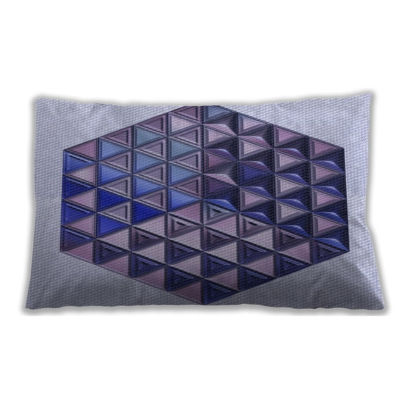 Ahgly Company Indoor Rectangular Contemporary Lumbar Throw Pillow, 13 inch by 19 inch