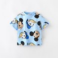 thumbnail image 1 of Camiseta con estampado completo de Disney para niños, ropa informal de cuello redondo, camisetas de dibujos animados para niños, camisa de Base suelta de algodón fino, nueva moda de verano, 1 of 4