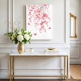 thumbnail image 5 of Canvas Wall Art, Pink Flowers Butterfly Framed Canvas Prints for Bedroom Living Room, Watercolor Spring Botanical Branch Gallery Wrapped Wall Decor for Home Office, Gifts, 12"x18" Ship Next Day, 5 of 6