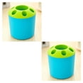 thumbnail image 4 of Advancent Soporte poroso para cepillo de dientes, soporte para de dientes, tubo para cepillo de para parejas, bloque de bolígrafo de Azul 2piezas Advancent CBP007177, 4 of 5