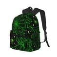 thumbnail image 2 of Gaeub Green Bright Web with Spiders School Backpack Waterproof Bookbag for Men Women College High School Bags, 2 of 8