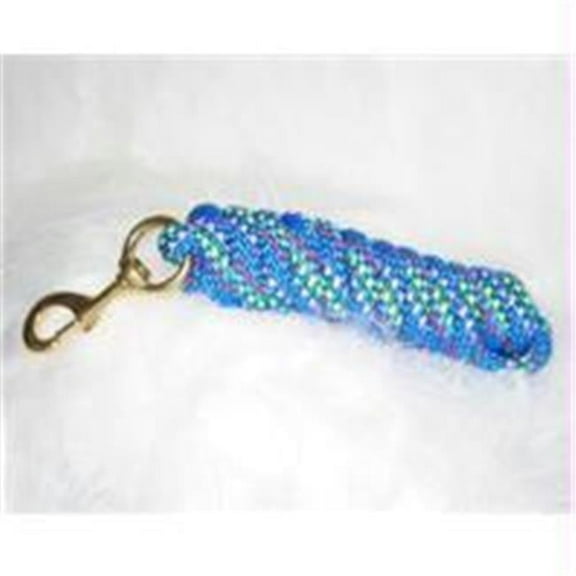 Hamilton Halter Company - Poly Lead With Bolt Snap Confetti- Blue 10 Feet - PL58B CNBL