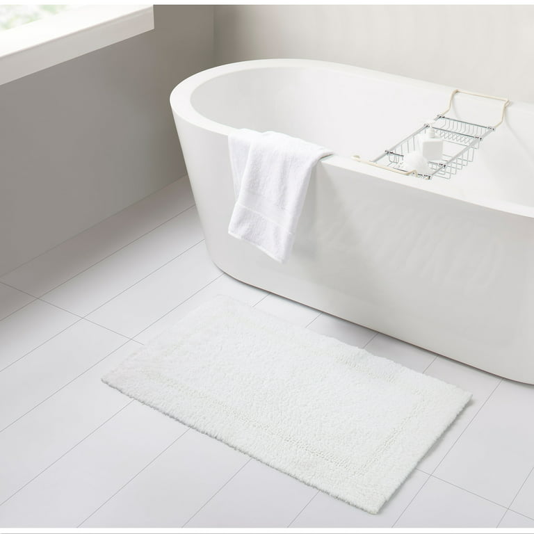 100% Premium Cotton Bath Mats-Durable- Extra Absorbent- 22×34