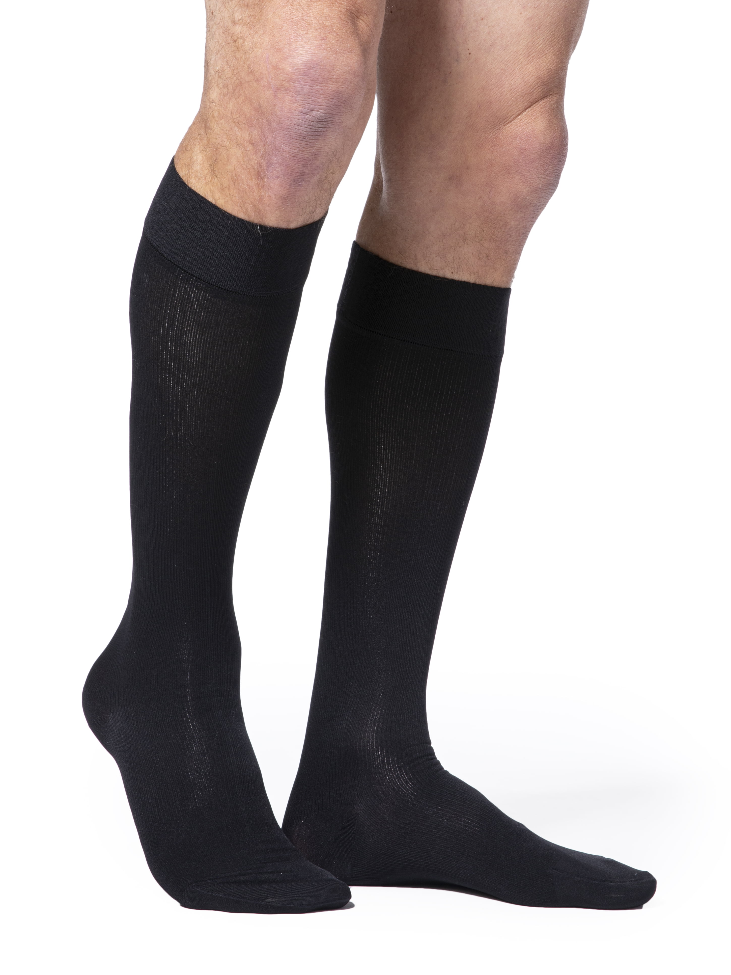 SIGVARIS - Men's Essential Cotton Calf with Grip-Top Men's Closed Toe ...