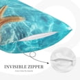 thumbnail image 5 of Fotbe Starfish And Seashell On The Beach 1 Pillow Cases - Envelope Closure - Luxury, Extra Soft, Cooling Pillow Covers - Wrinkle, Fade, Stain Resistant-16"x24", 5 of 8