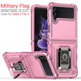 thumbnail image 1 of Case compatible Samsung Z Flip3 Shockproof Magnetic With Ring Holder Cheap and fine, 1 of 5