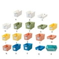 thumbnail image 3 of Clean Tidy Large Capacity Storage Basket For Home And Office Desktop Storage Basket Miscellaneous Items Storage Quiet Blue Narrow type [1013-4], 3 of 7