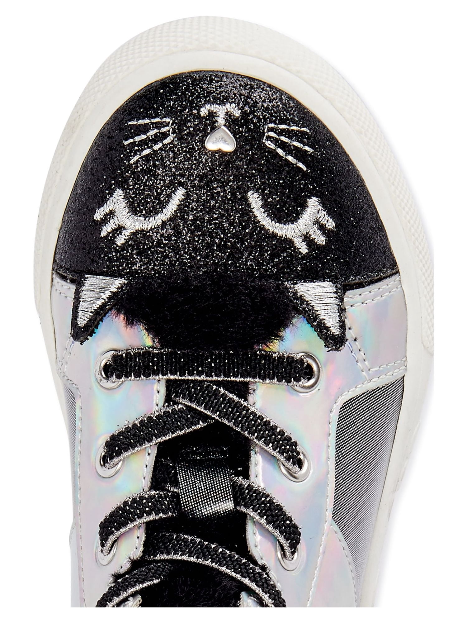 Wonder Nation Toddler Girls Casual Critter High Top Sneakers, Sizes 7-12