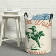 thumbnail image 6 of Goofa West Cowboys Printed Circular Hamper,Laundry Basket with Handles,Storage Baskets Foldable,Large Capacity Laundry Hamper-Medium, 6 of 6