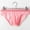 Pink, variant on HUPOM Mens Underwear Boxer Briefs Male Thongs Low waist Drop Waist Solid Boxer Briefs Pink 3XL