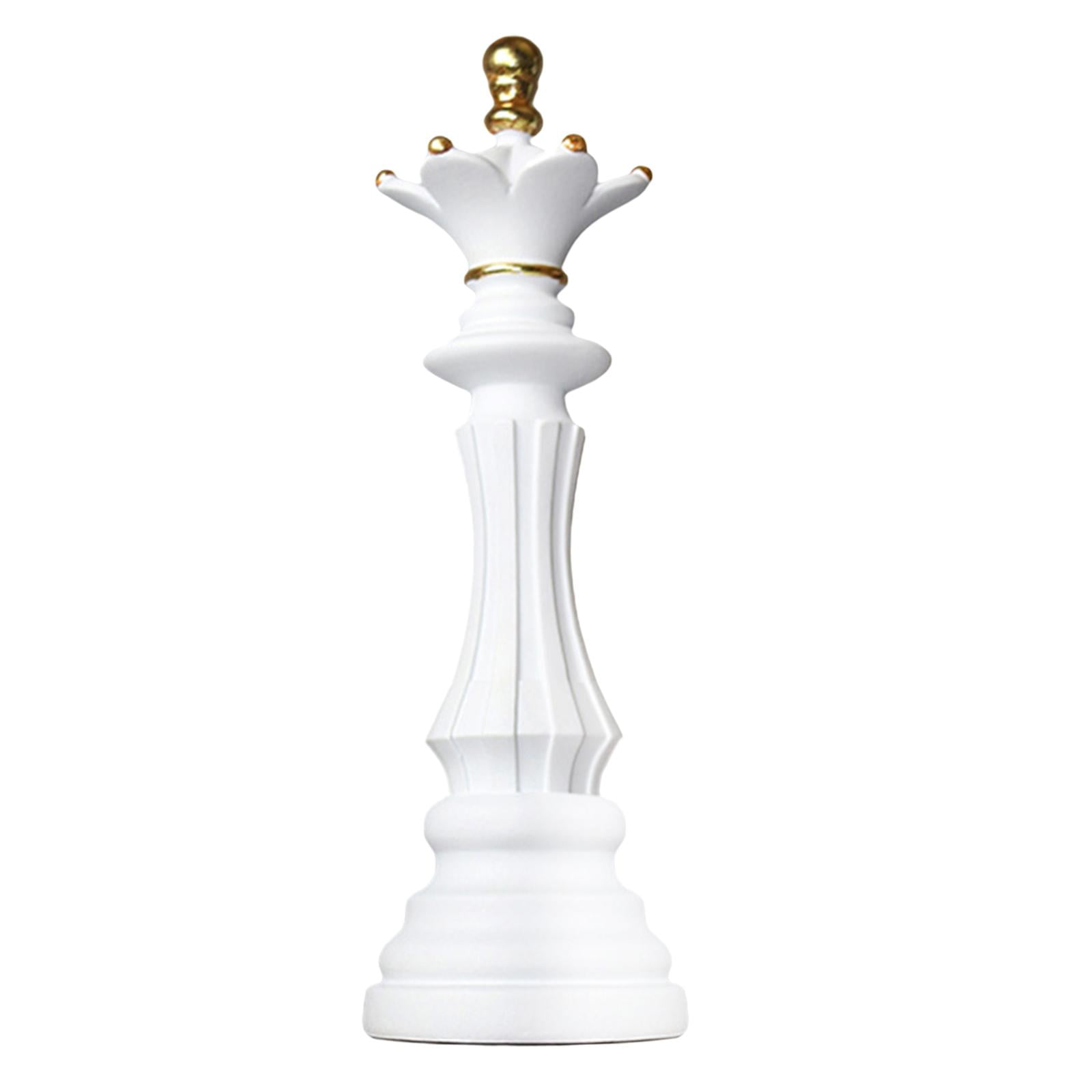 Details about   Resin Chess Pieces King Queen Knight Statues Figures Classic Figurines Decor 