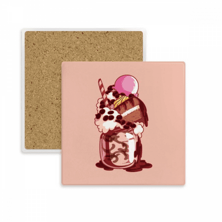 

Cake Biscuit Chocolate Ice Square Coaster Cup Mat Mug Subplate Holder Insulation Stone