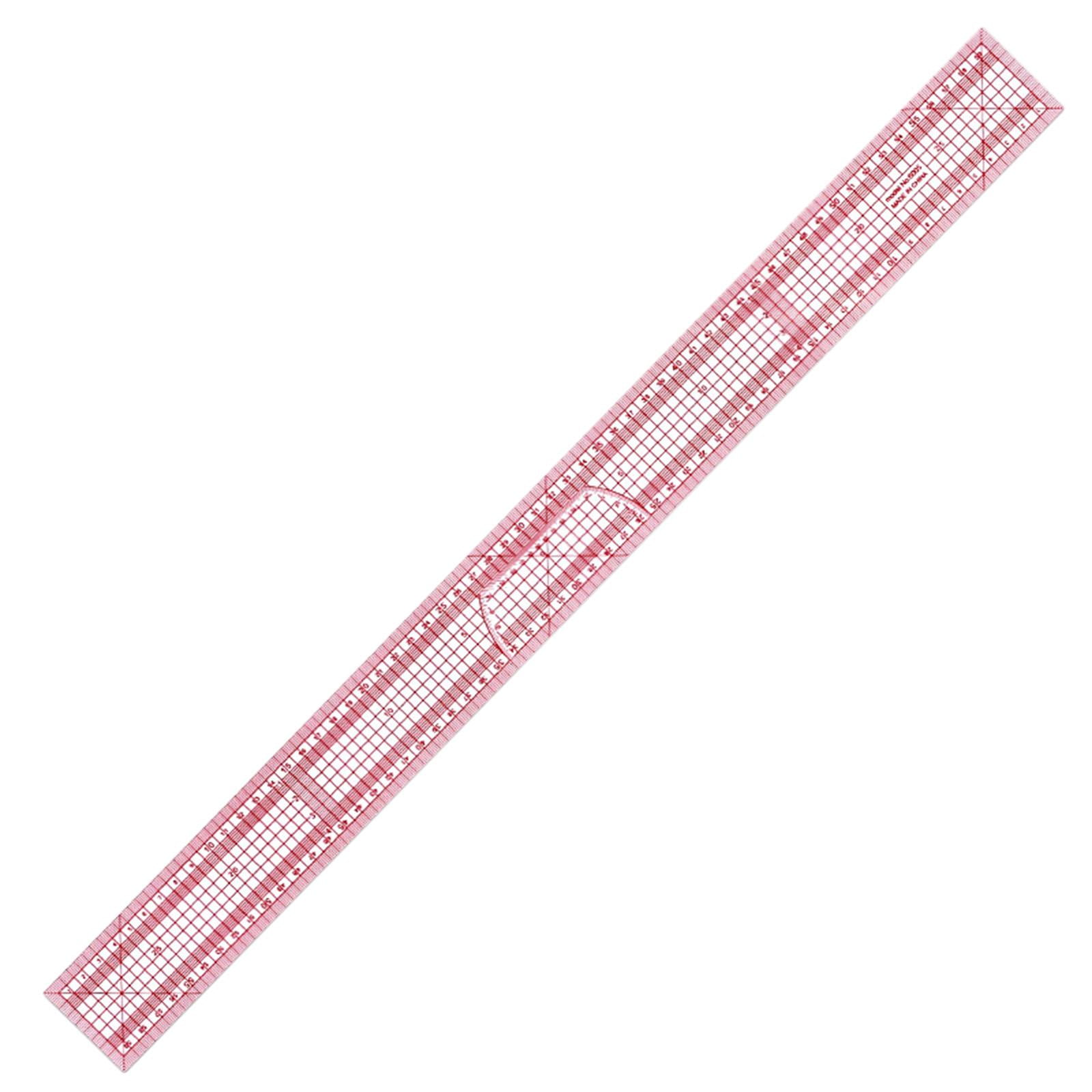Abbraccia 2x 60cm Soft Tape Quilting Ruler Acrylic ' Ruler Precision Cutting Paper, for Quilting, Sewing & Crafts Template 2 Pcs