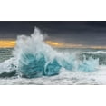 thumbnail image 2 of Pelissier, Marc 14x10 Black Ornate Wood Framed with Double Matting Museum Art Print Titled - Icy Wave, 2 of 4