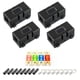 thumbnail image 1 of Paquete de 4 portafusibles de coche Riwesomey Piezas de repuesto universales para fusibles de protección de circuito retardante de llama 100A, 1 of 6