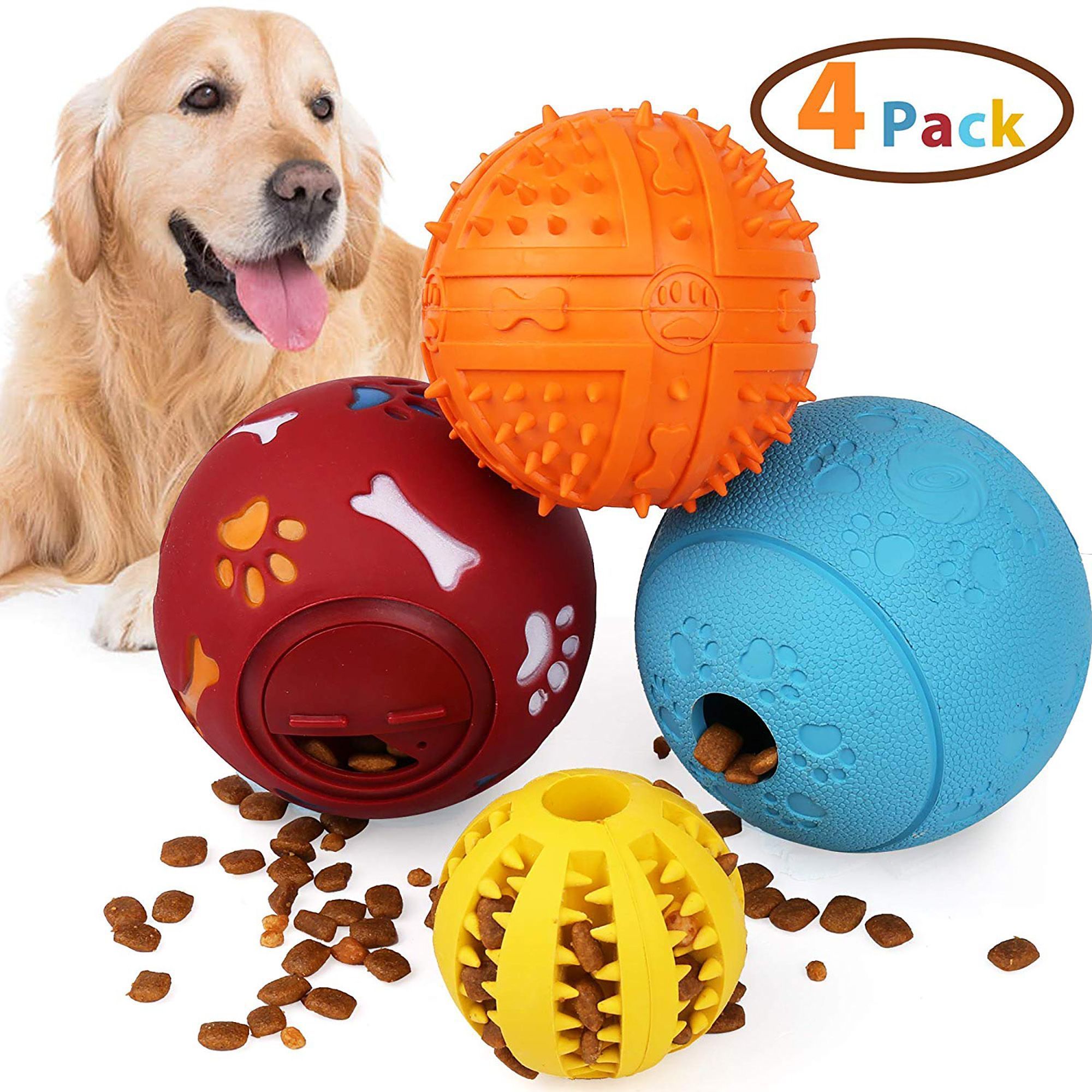 Red Tricky Treat Ball for Toss and Fetch Play Pack of 1