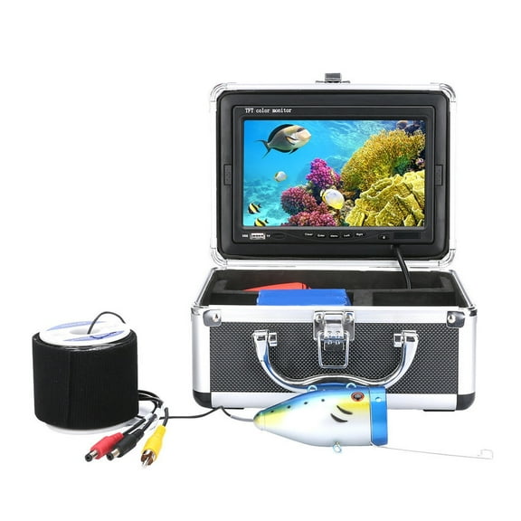 20M/30M/50M 7'' Color Digital LCD 1000TVL Fish Finder HD DVR Recorder Waterproof Fishing Video Underwater Fishing Camera ,Cool Gifts for Fishing