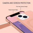 thumbnail image 3 of Compatible with iPhone 13 (6.1 inch) Case, Card Holder Camera Protection Cover for iPhone 13 + Screen Protector, Card Slot  for iPhone 13 Phone Case -Pink, 3 of 12